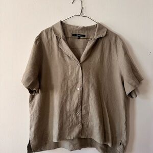 Quince Olive Top and Pant Set - Size L